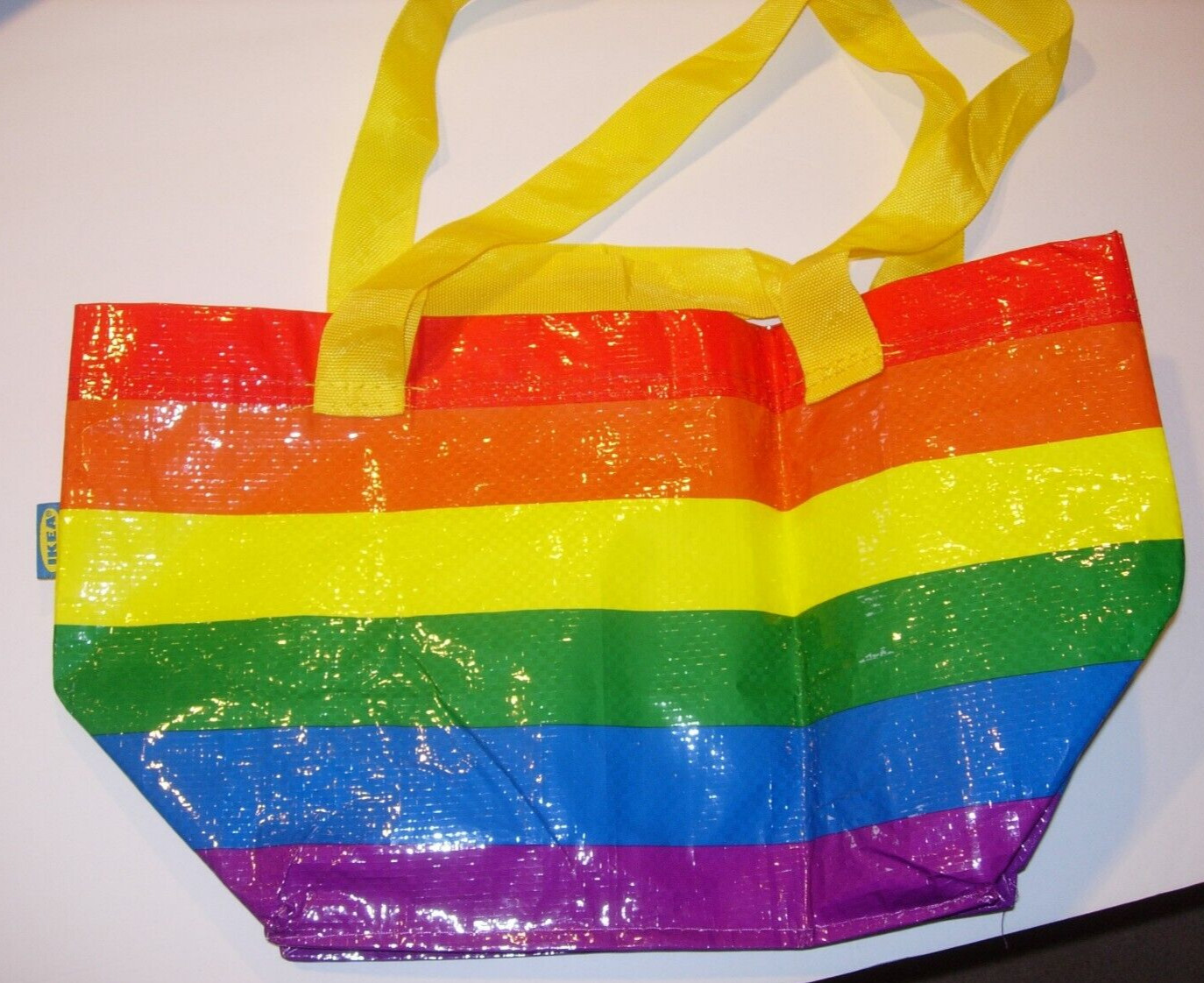 Rainbow Bag Shopping Storage IKEA STORSTOMMA 10X7 TOTE PLASTIC GAY PRIDE LGTBQ
