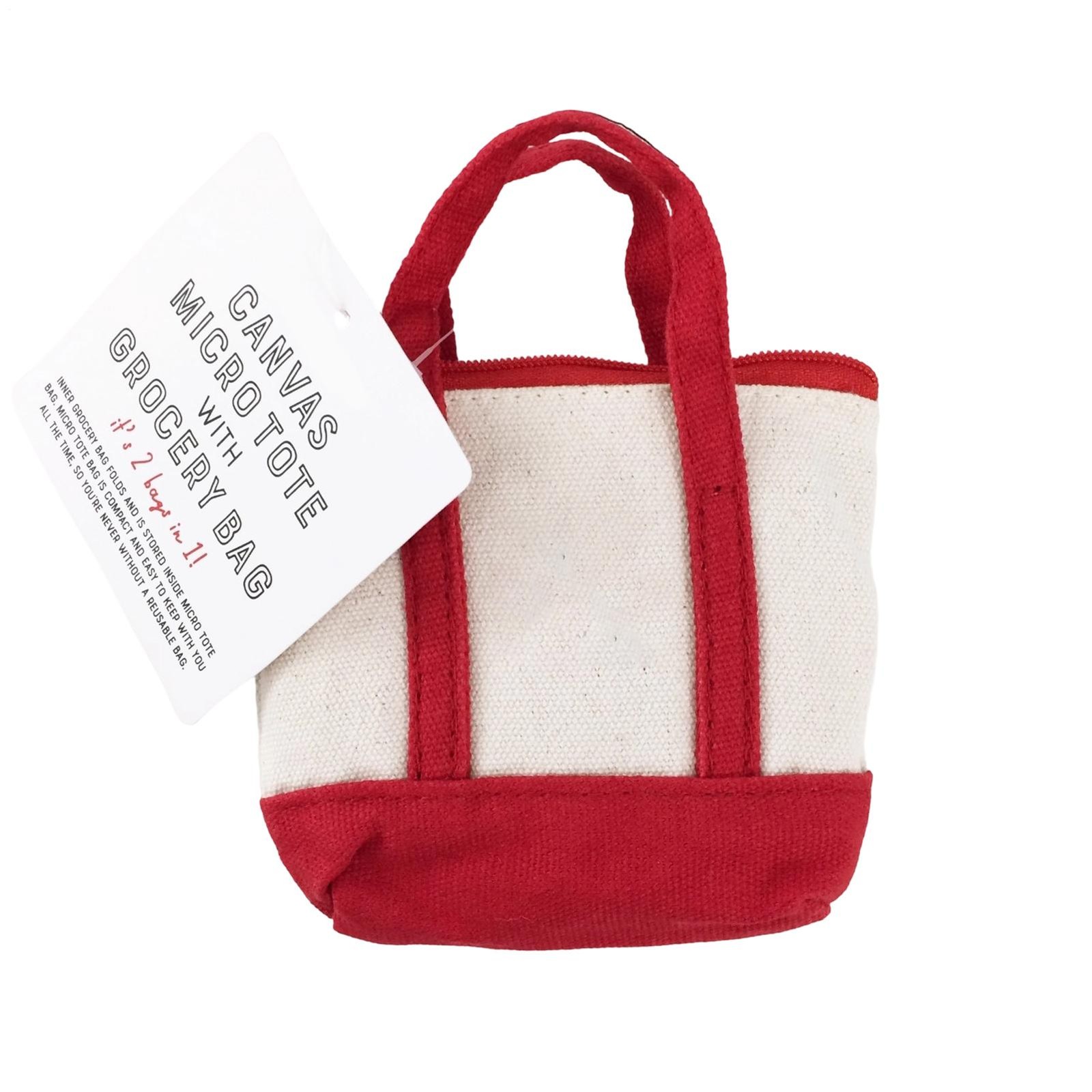 2025 Trader Joe’s Canvas Micro Tote with Grocery Bag Set Of 1-3 CHRISTMAS LIMITE
