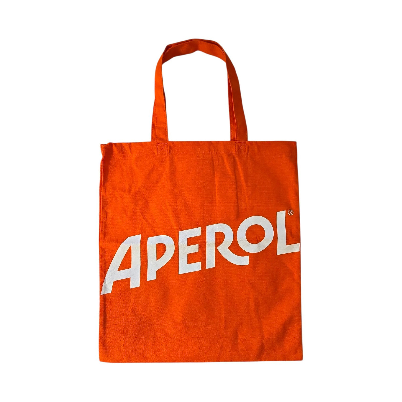 NEW Aperol 100% Cotton Orange Logo Tote Bag w/ Inside Pocket