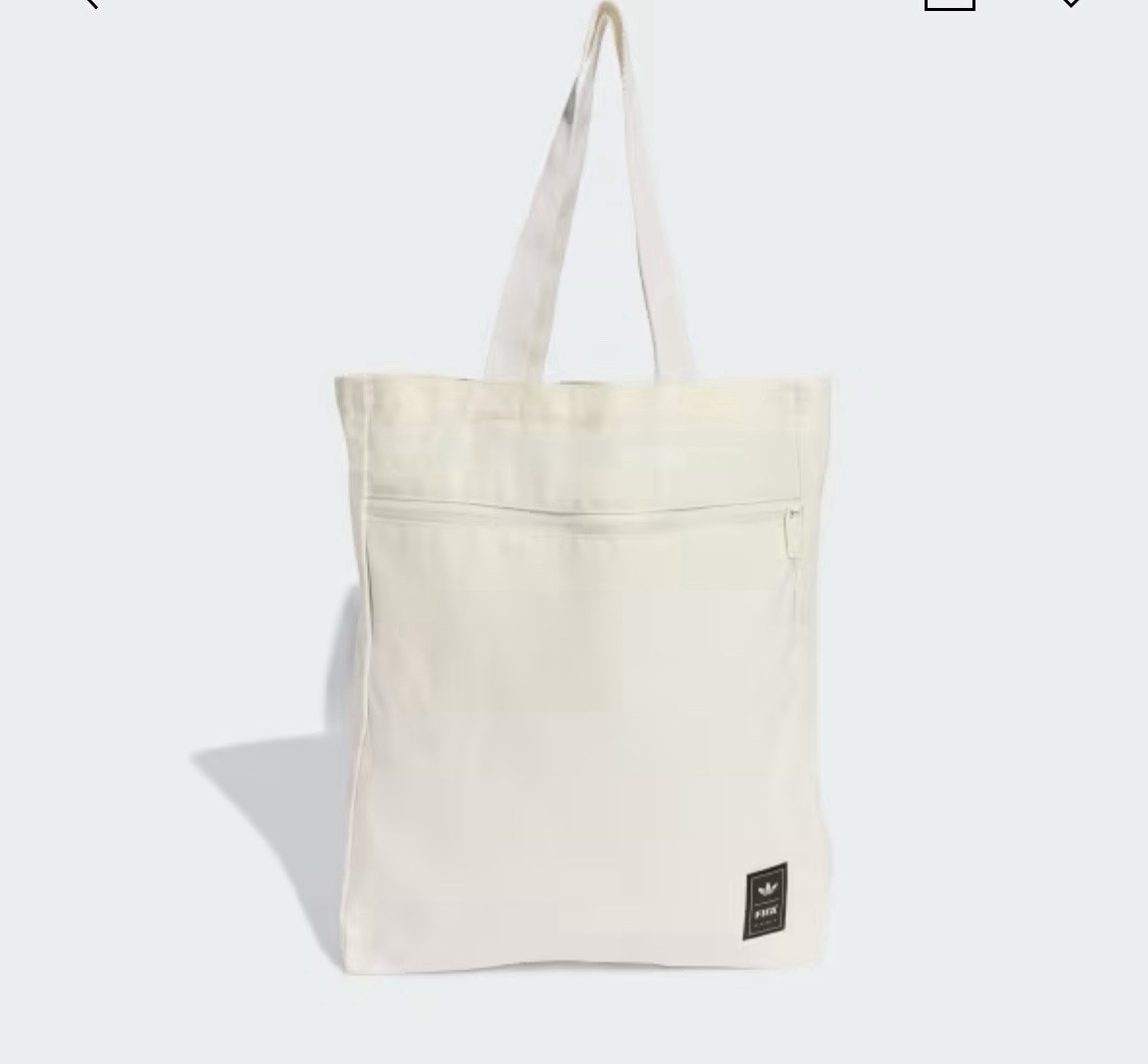 Adidas Canvas Foldable Tote Bag Beige FIFA Classics Graphic Reusable Shopping