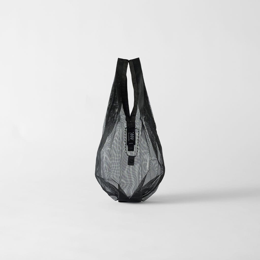 MARNA Shupatto Mesh Bag 9L Foldable Eco Bag Black Compact Japan