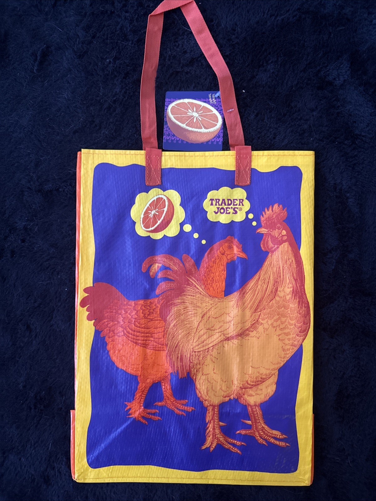 TRADER JOE’S “ORANGE CHICKEN” Rare Reusable Shopping Bag New With Tags NWT