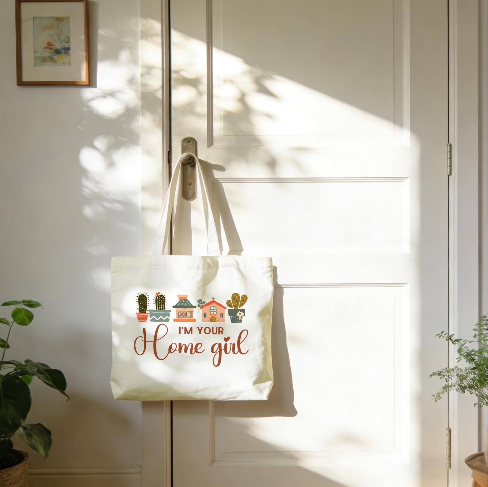 Realtor Tote Bag For Women, I’m Your Home Girl Tote Bag, Reusable Work Shoppi…