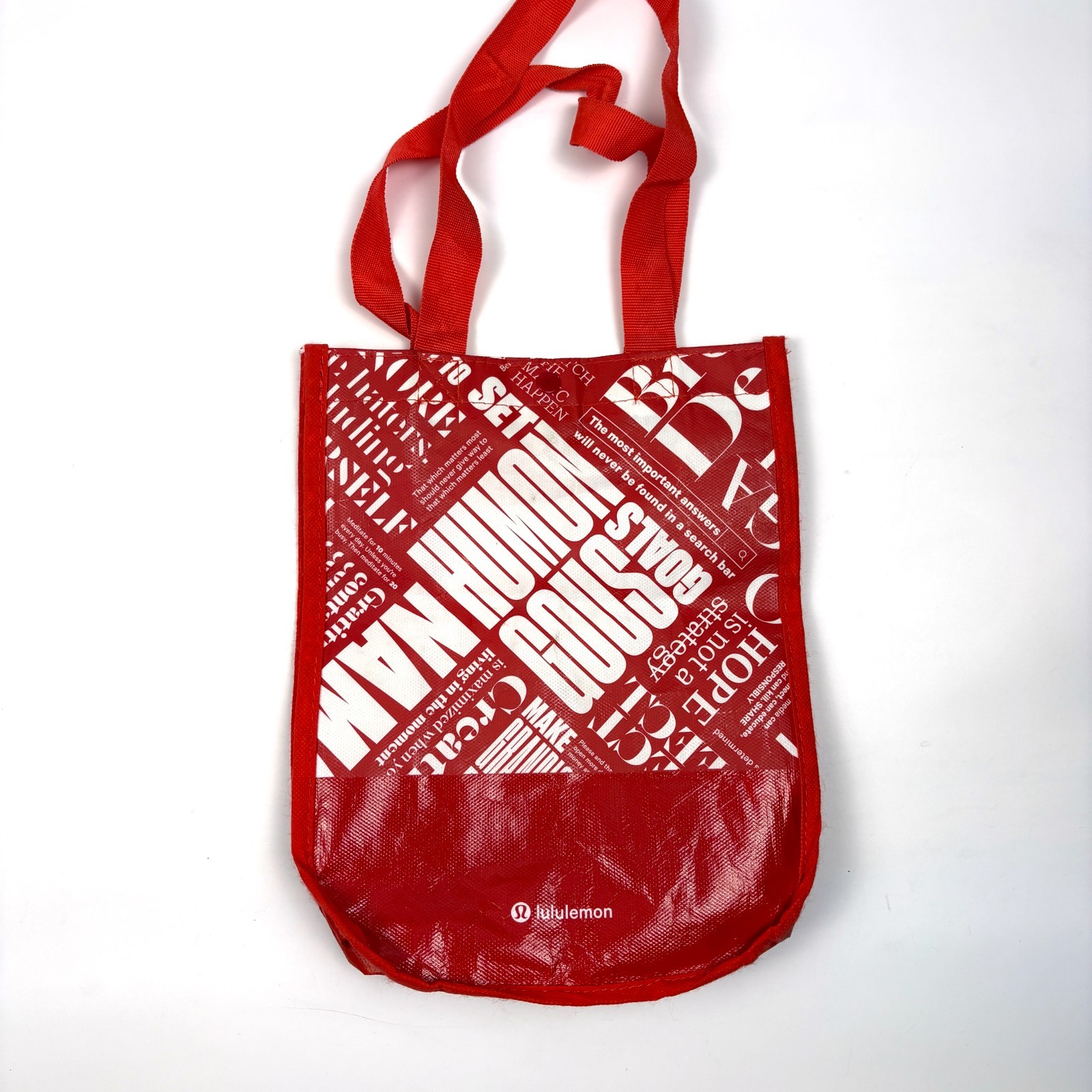 Lot of 8 Lululemon Small Bags All Different Red Black White Mint Gift Brides Md