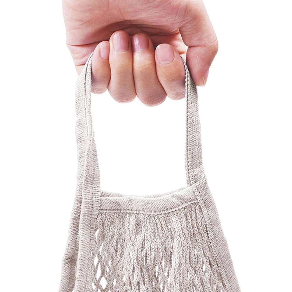 23In White Reusable Mesh Produce Bags Eco-Friendly Biodegradable Grocery Travel