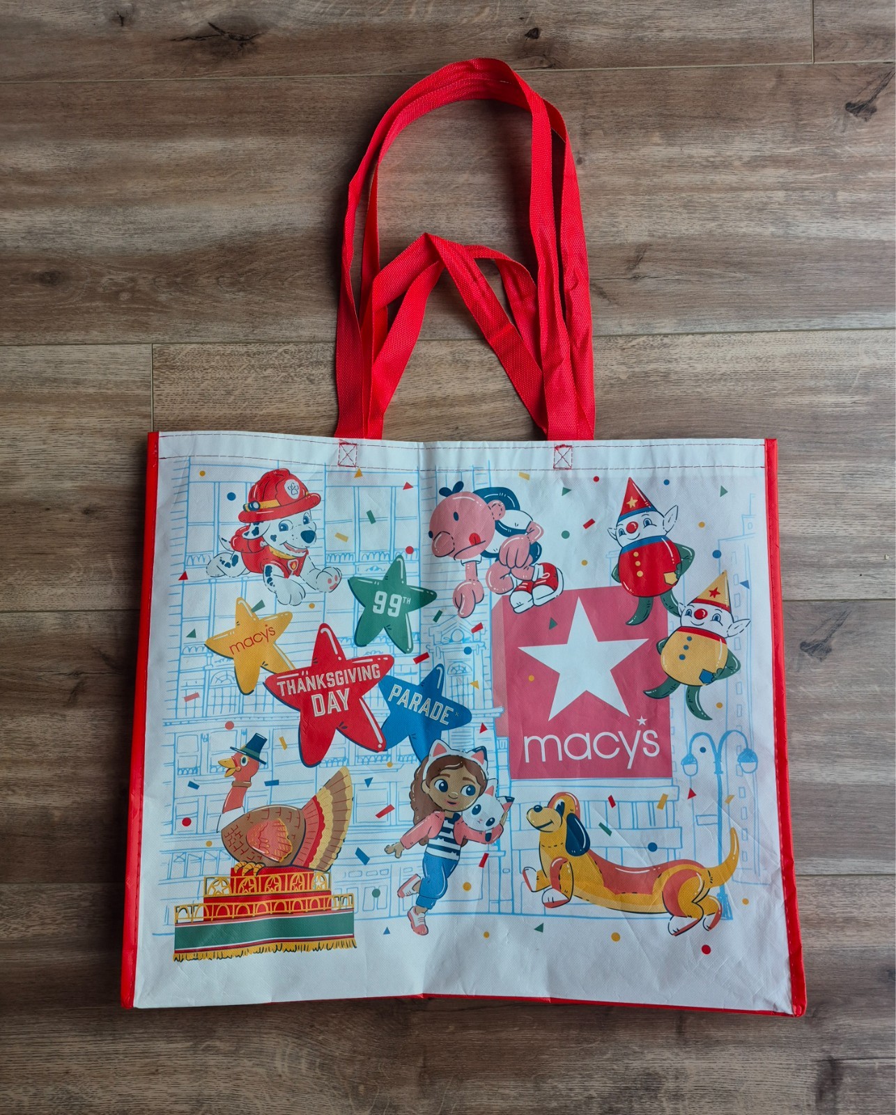 Macy’s 99th Thanksgiving Day Parade 2025 Tote Reusable Shopping Bag Snoopy Bluey