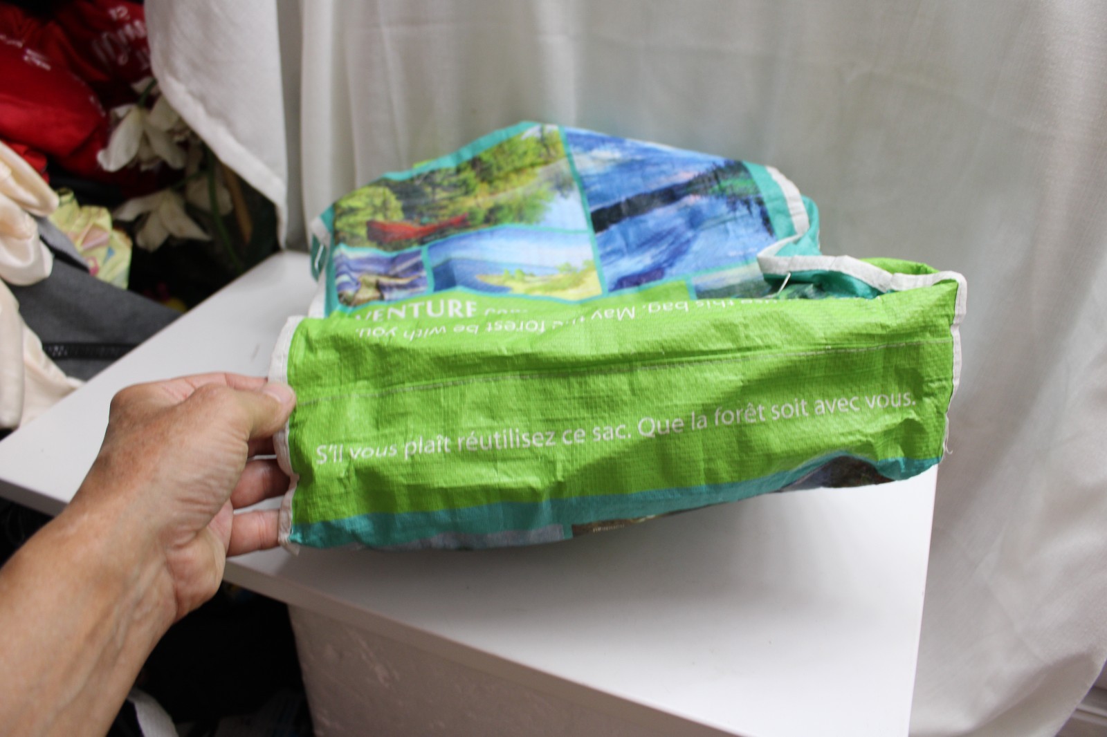 Reusable Shopping Tote Bag Adventure Starts Here Ontario Parks 13″x16″x4″Recycla