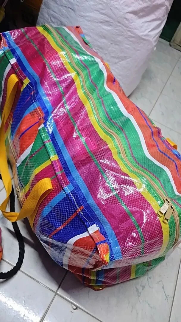 Rainbow bag, rectangular shape, durable nylon sack bag, new model Modern style
