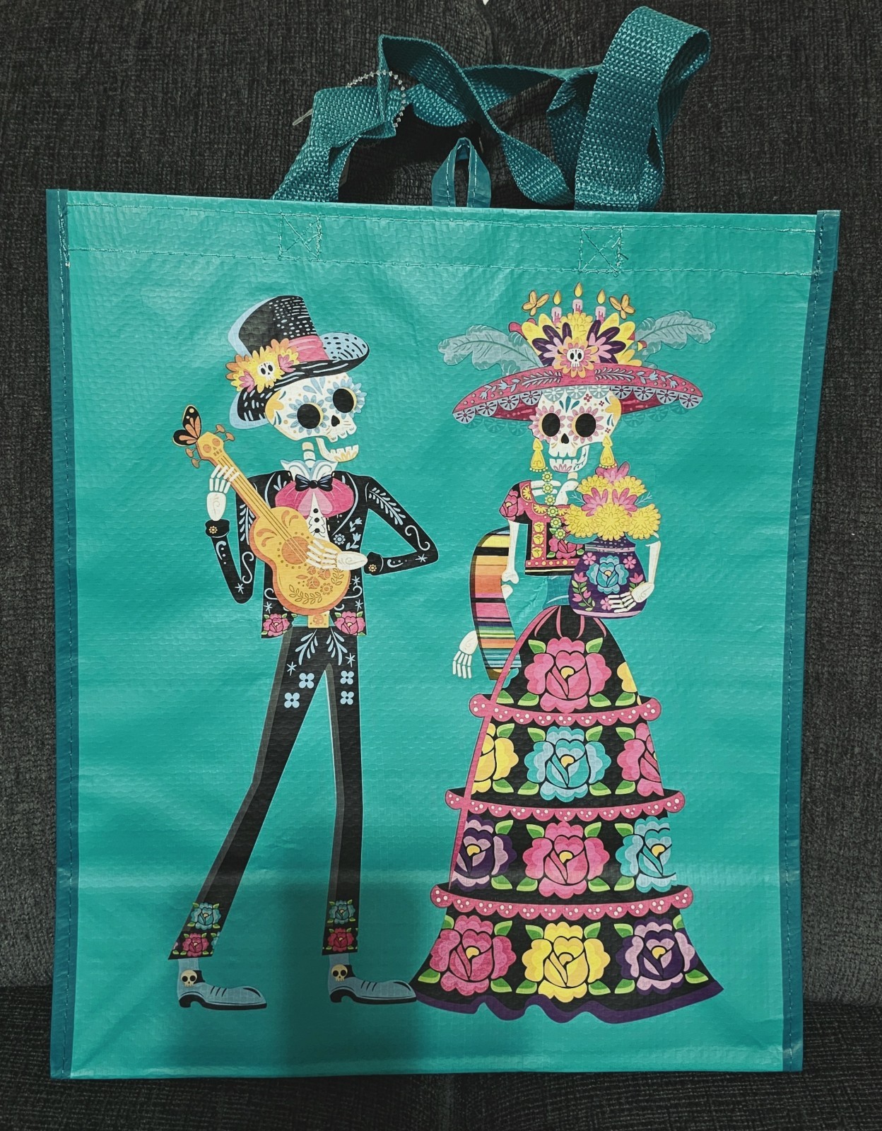 CATRINA/CATRIN DAY OF THE DEAD/DIA DE LOS MUERTOS REUSABLE BAG 15.5X13X7 NEW