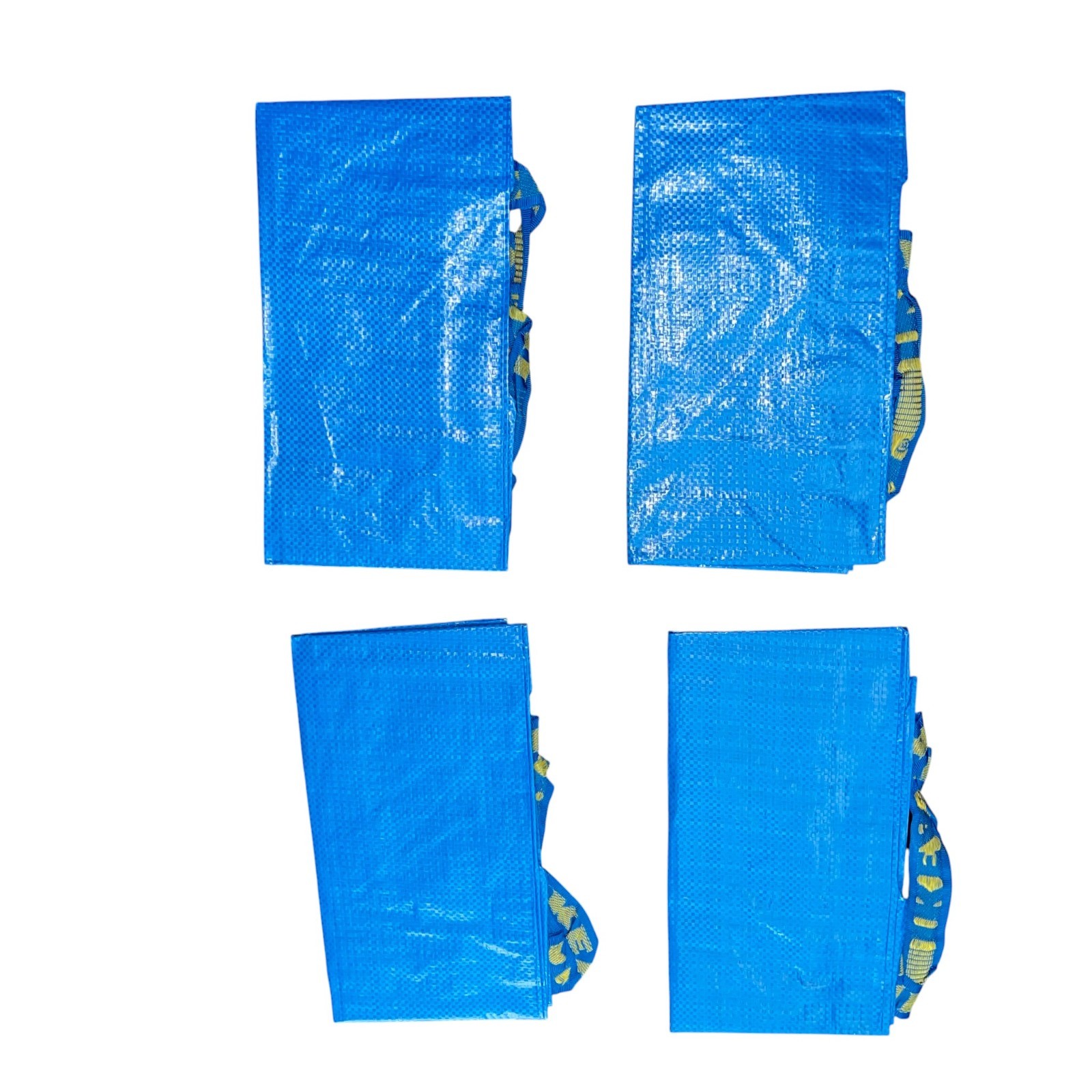 4x IKEA Frakta Shopping Bag Blue Large 19 Gallon Reusable Tote Heavy Duty
