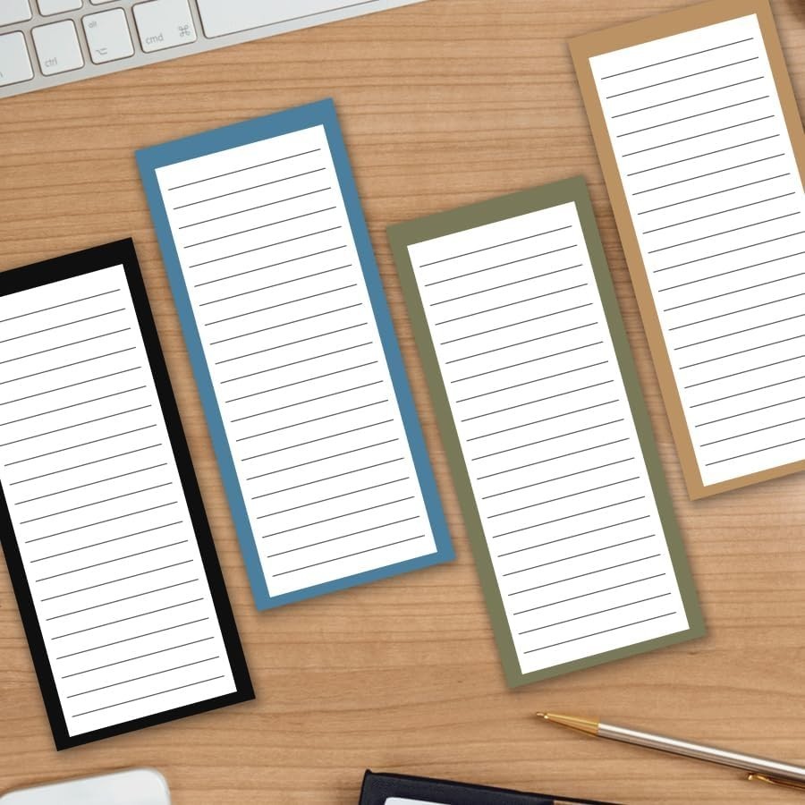 8 Pack Magnetic Notepads for Refrigerator – Grocery List, Shopping List, To-Do L