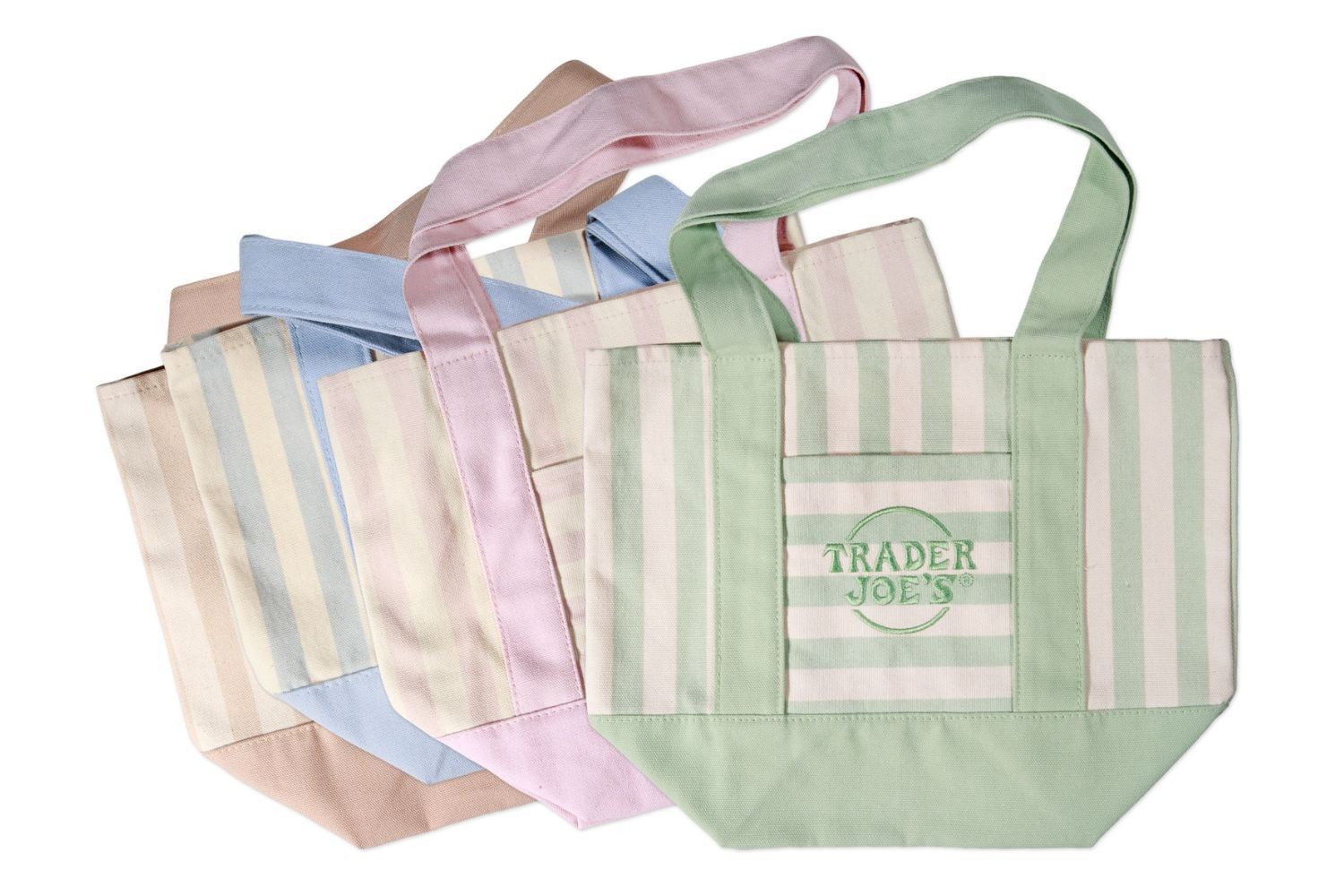 NWT Trader Joe’s Striped Canvas Mini Tote 2026 YOU CHOOSE – FREE SHIPPING