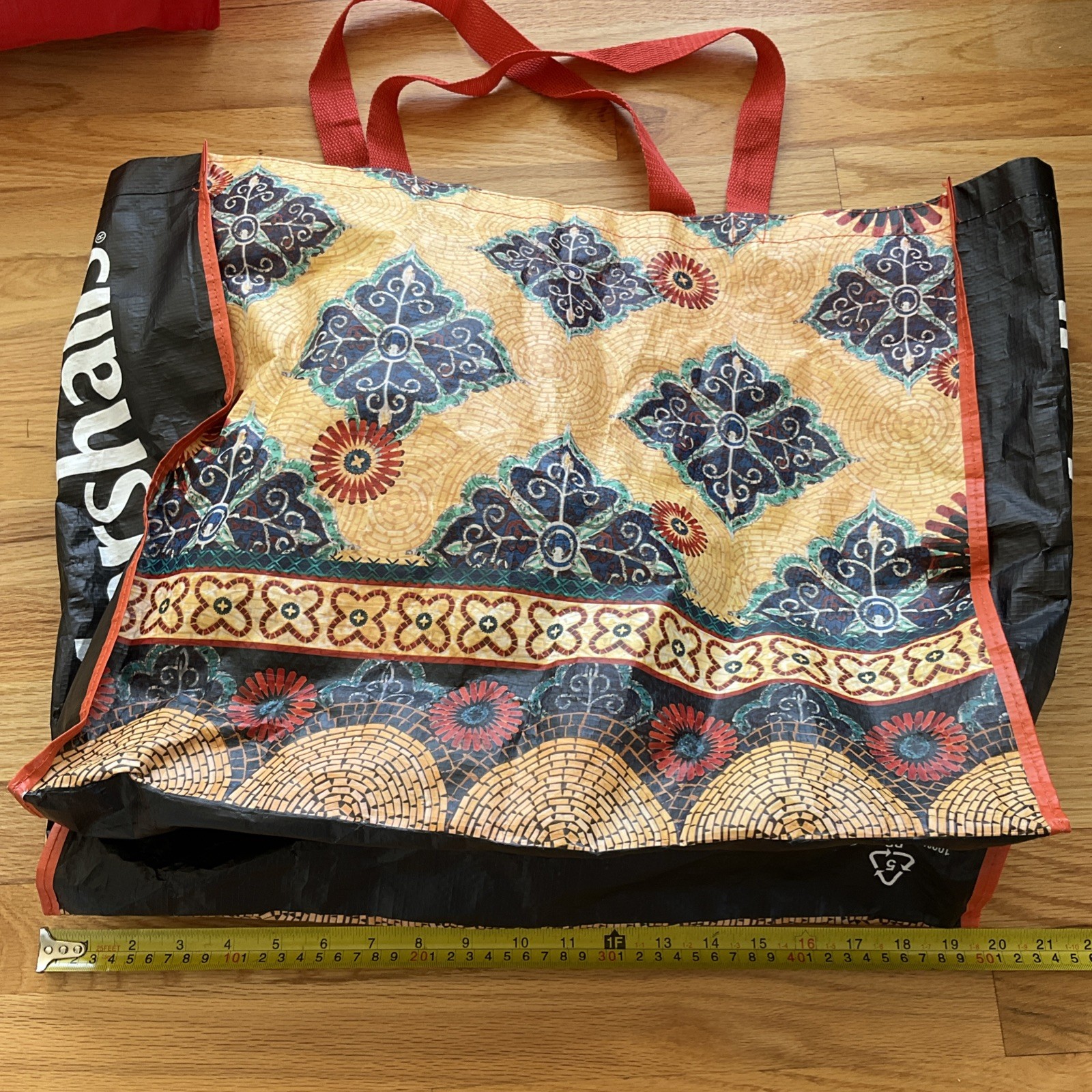 Mixed Lot of 5 Reusable Shopping Tote Bags Medium to Large Sizes Assorted