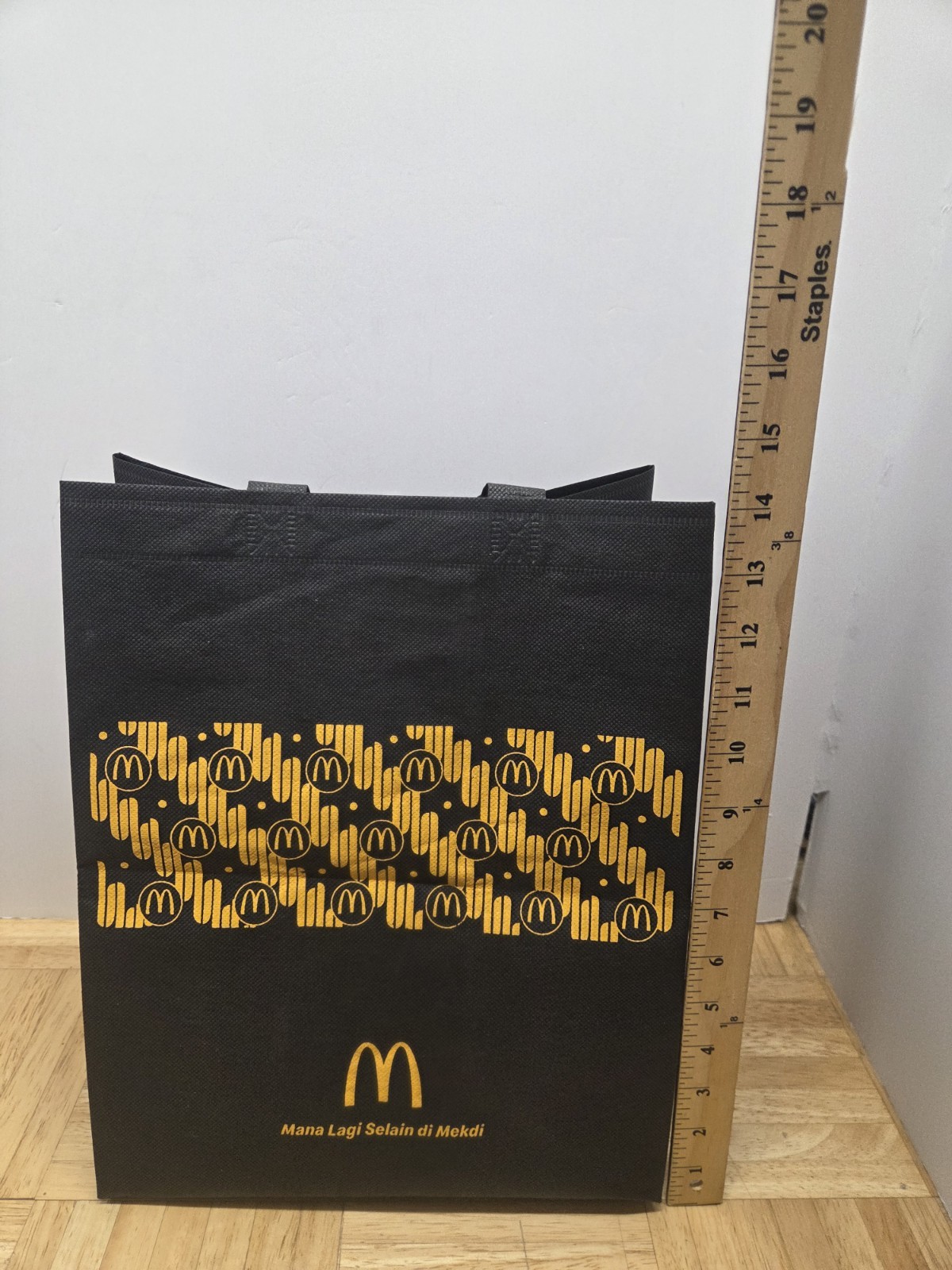 McDonald BRANDED Tote Bag From Bali Indonesia Black