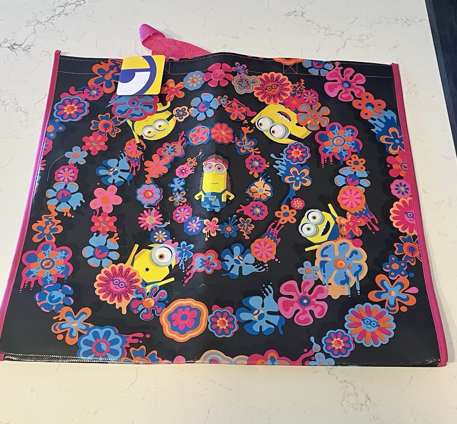 Minions Hawaiian Extra Large Collectable 20” inch Reusable Tote Shopping Bag NWT