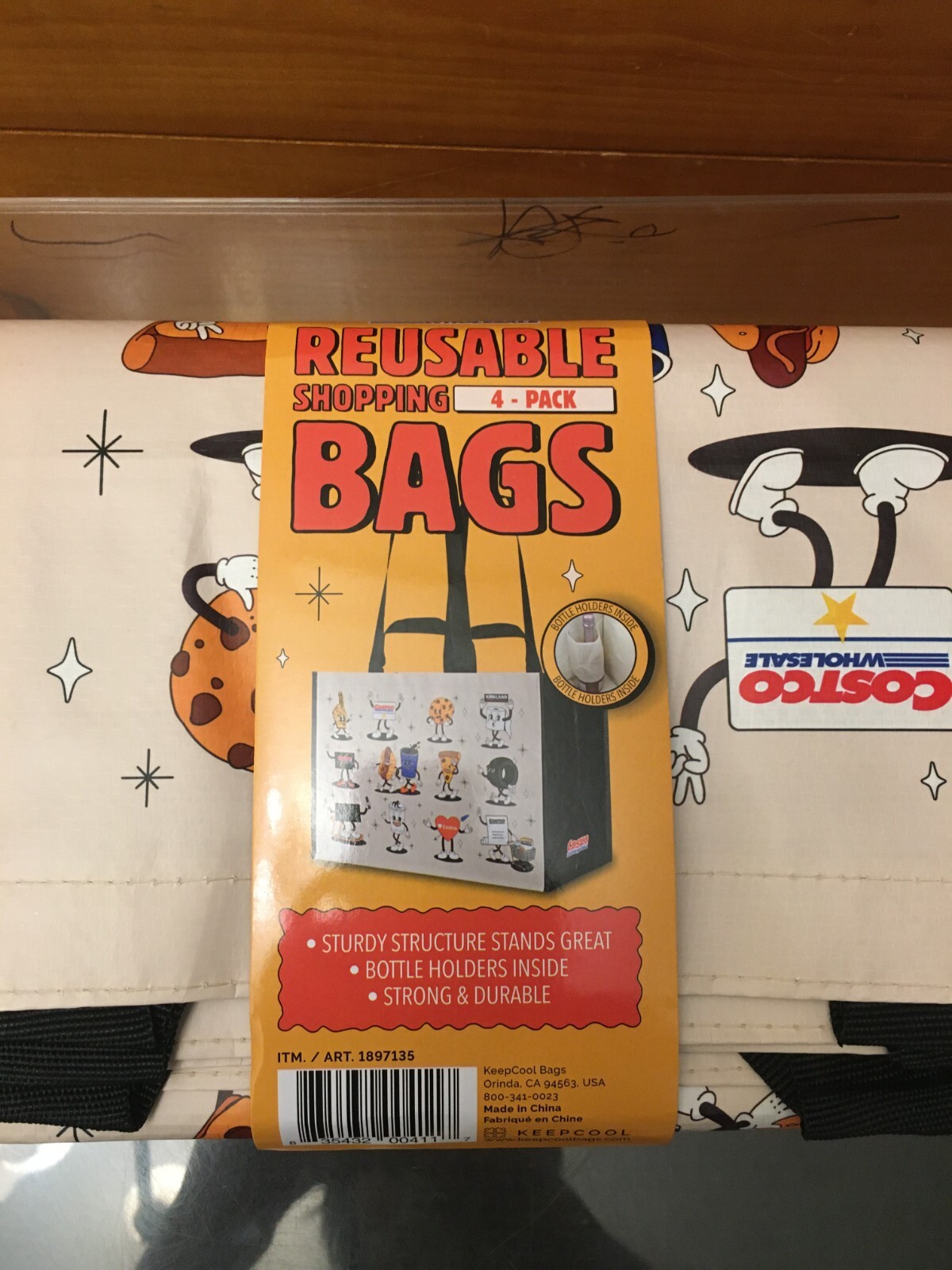Costco Reusable Shopping Bags 4 Pack Canada Exclusive New Free Shipping