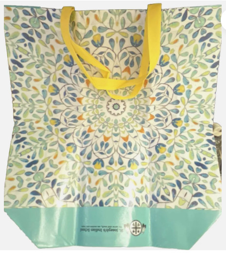NEW Reusable 8 Gallon Spring Leaves Vinyl Tote Bag St. Joseph’s Indian School