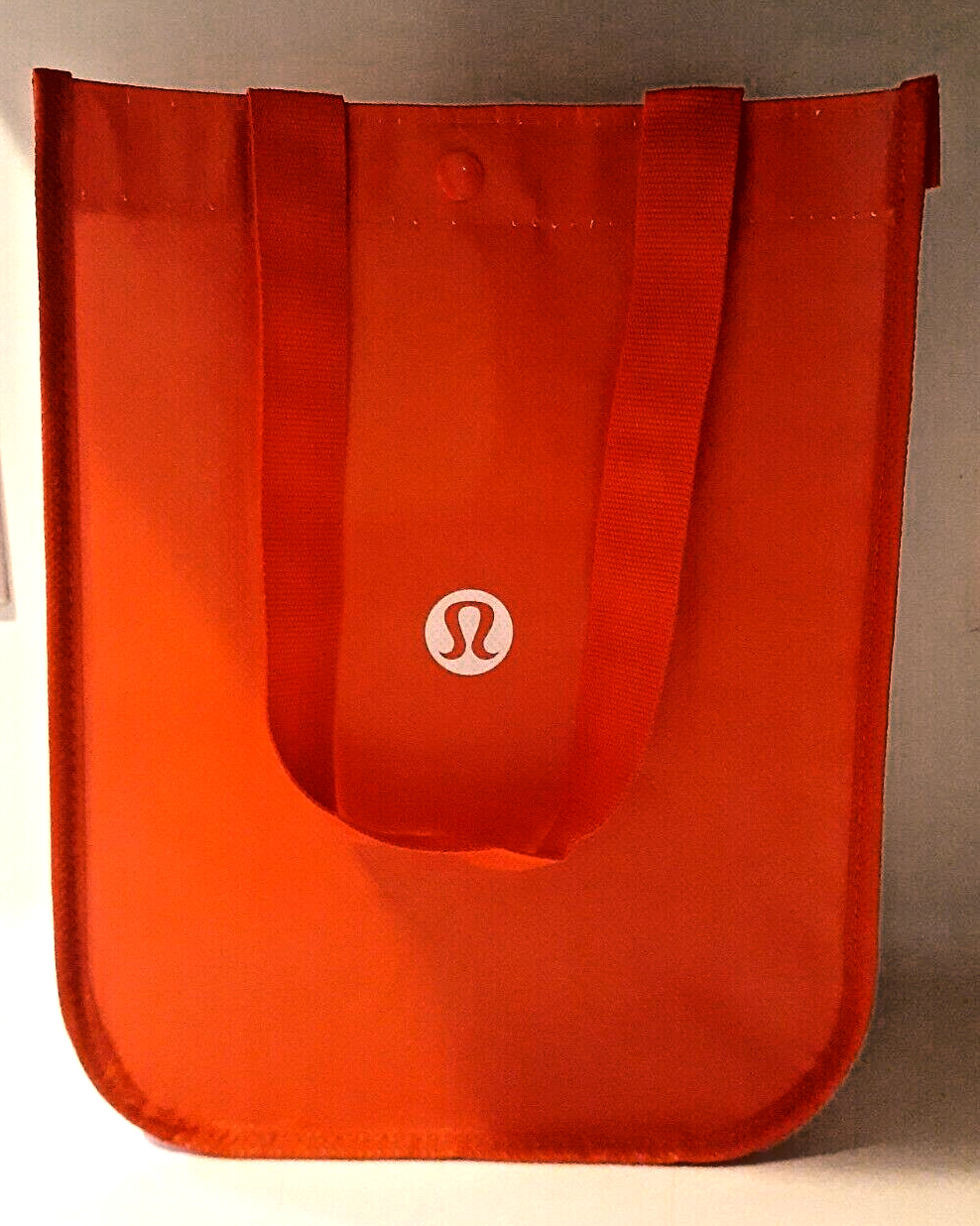 Lululemon Red x White Reusable Tote Shopping Store Bag, Yoga, Lunch Bag – Small