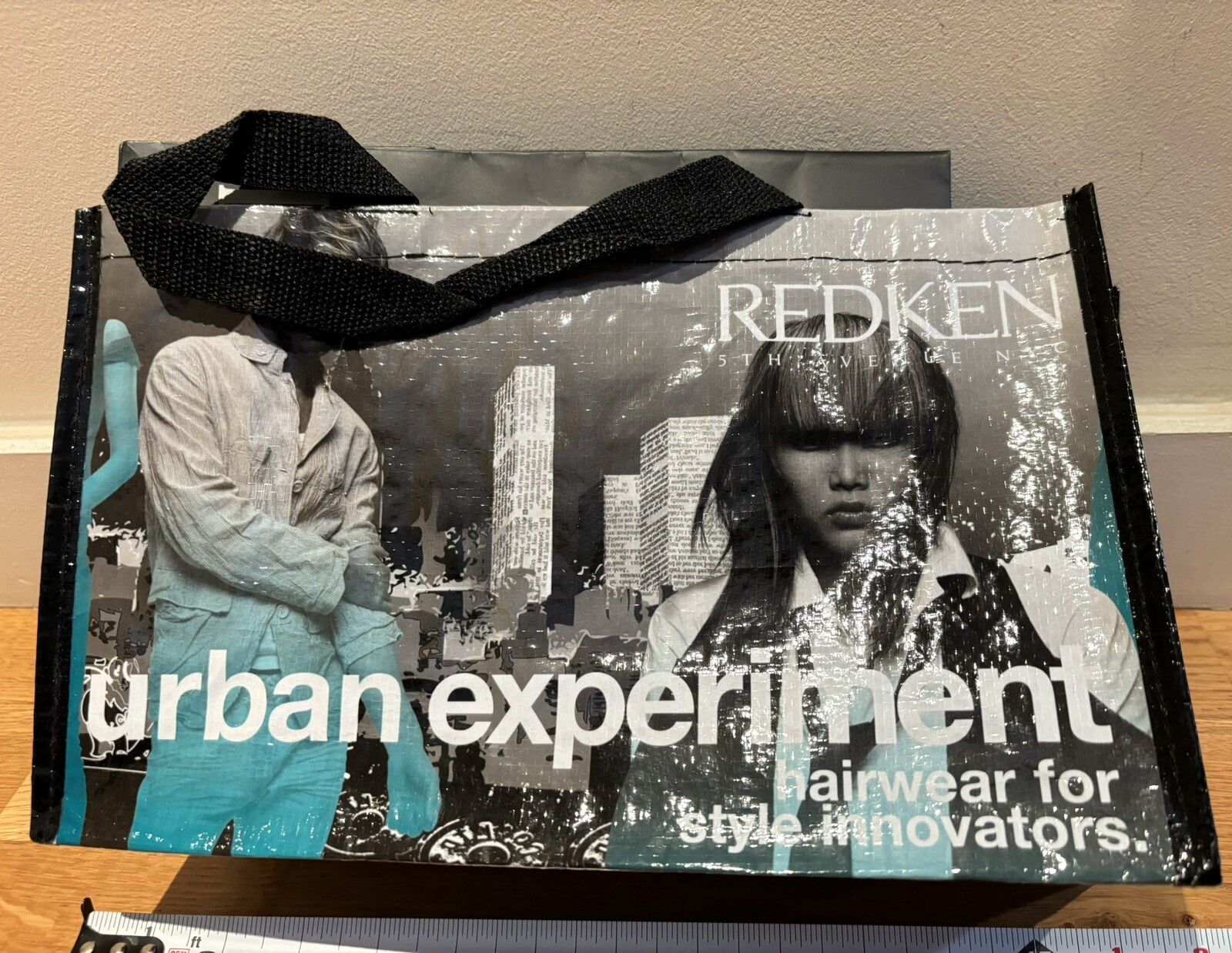 New set of 3 Redken bags. 2-Black shopping bags + 1-Reusable small tote
