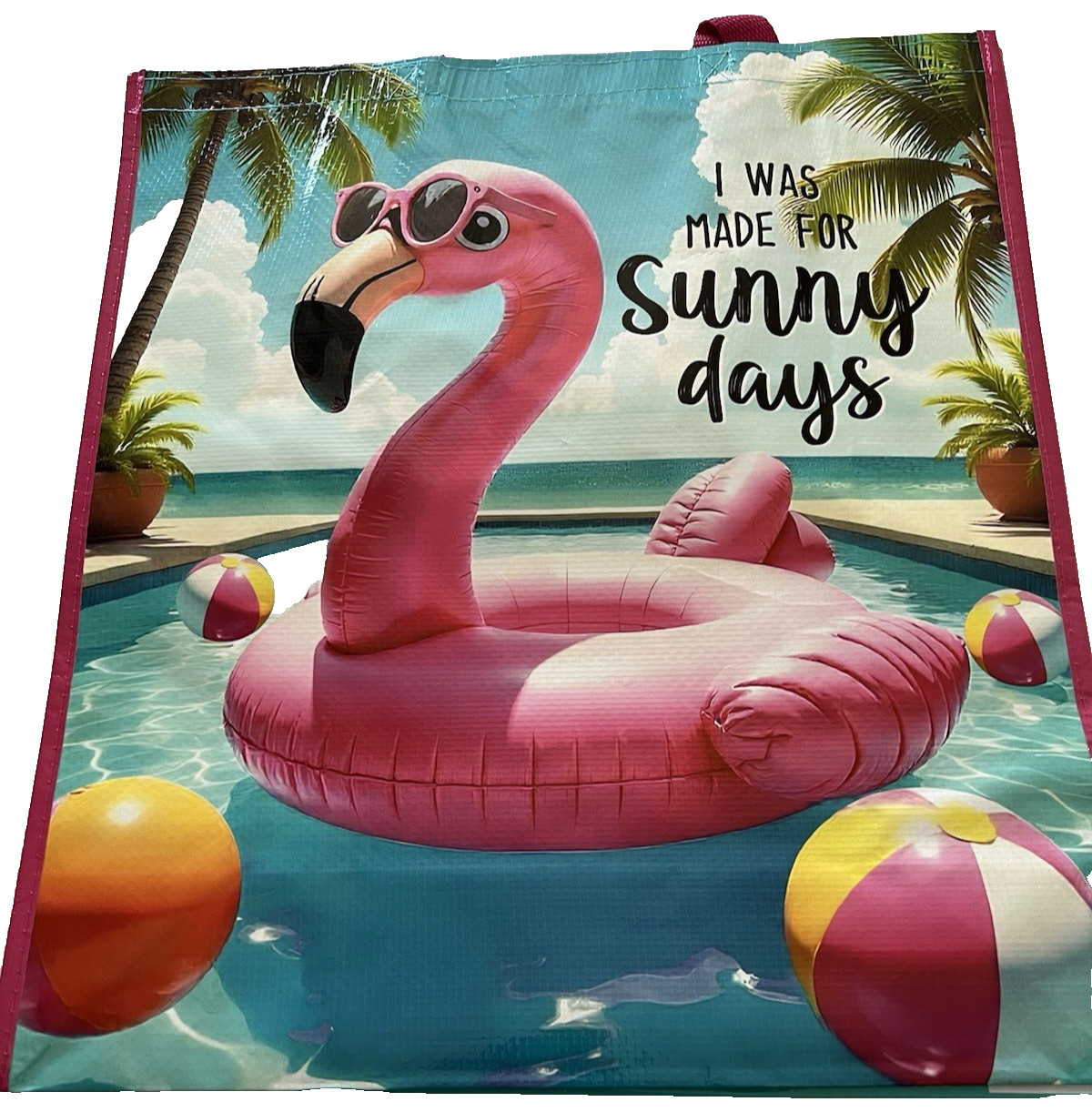 Reusable Tote Bag ~19″ X 17″ X 7″ ~ I WAS MADE FOR SUNNY DAYS ~ Cracker Barrel