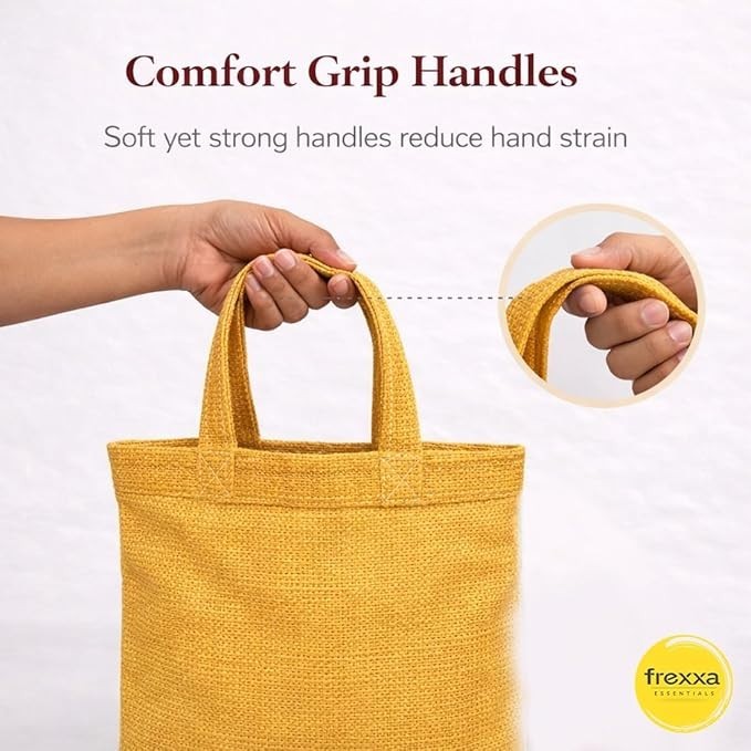 15 x 16 inch Eco-Friendly HDPE Carry Bag | Reusable Grocery & Market / 7 bags