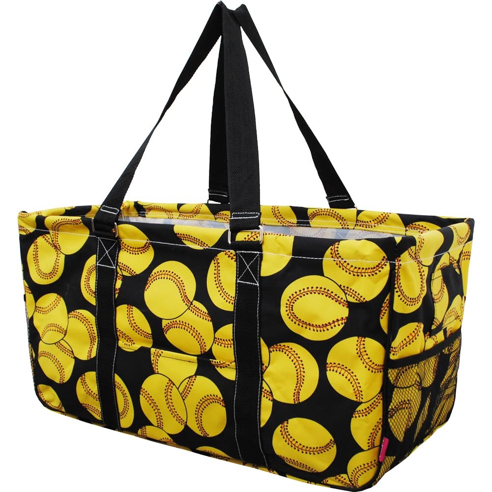 Extra Large Utility Tote Reusable Grocery Organizing Bag Oversized Collapsibl…