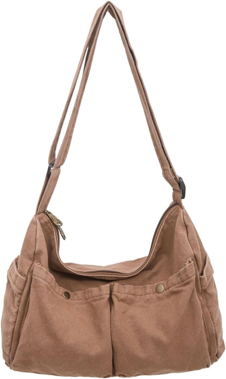 Canvas Menr Bag Cute Crossbody Tote Bag Shoulder for Women Men
