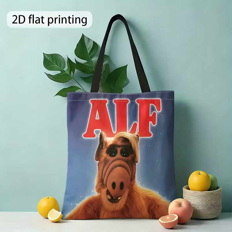 ALF 1980’s Comedy TV Show Reusable Tote Shopping Bag Double Handles Free Post #B