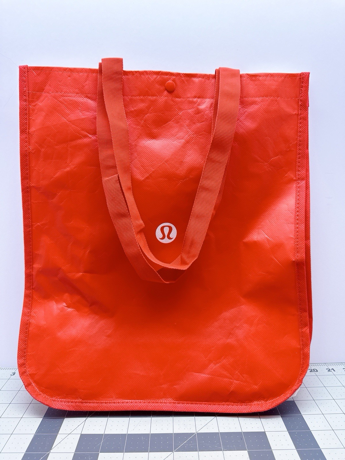 Lululemon Reusable Shopping Large Tote Bag w/ Nylon Handle – Red