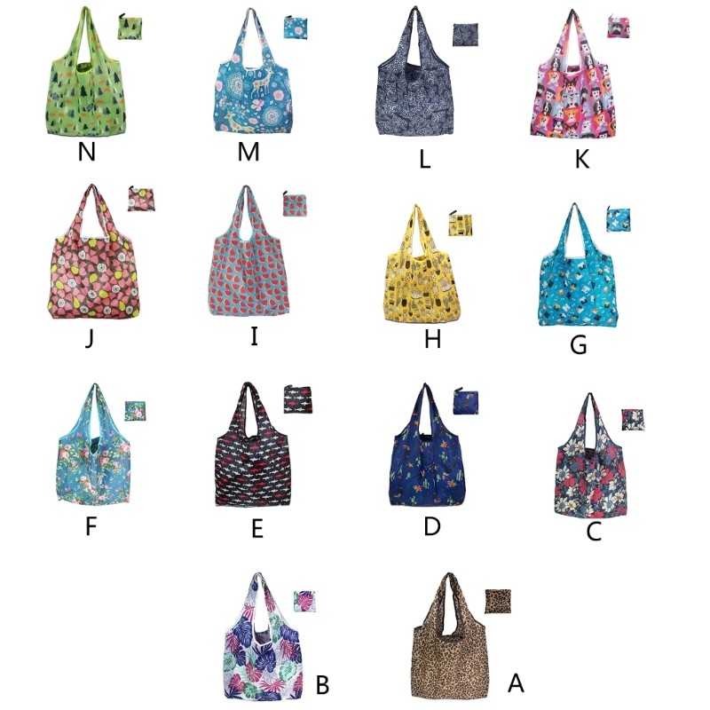 Foldable Shopping Bag Reusable & Convenient Shoulder Bag Handbag for Groceries
